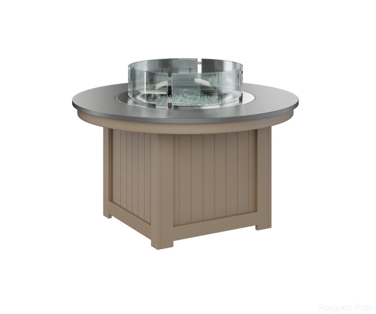 BGDHFFP2544STWW-Berlin Gardens-Donoma 44" Round Fire Pit - Hammered Top-Stainless BG-Weatherwood BG-Pangaea Patio