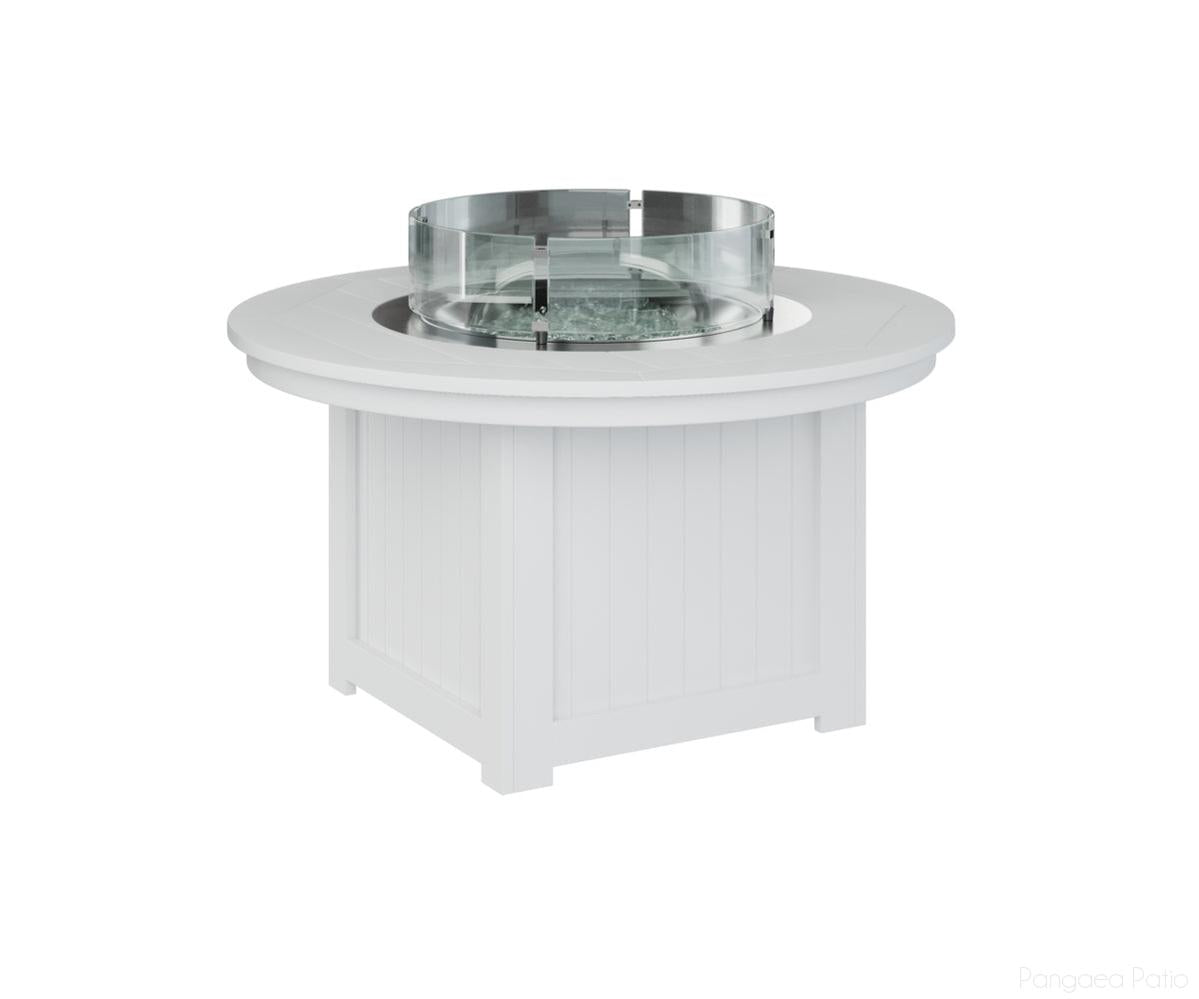 BGDFPP2544W-Berlin Gardens-Donoma 44" Round Fire Pit-White BG-Pangaea Patio