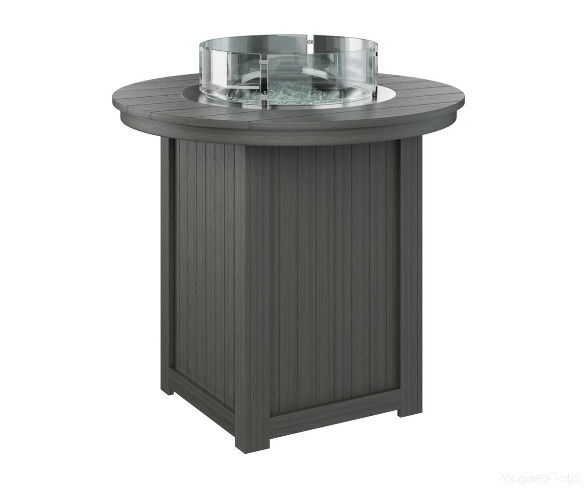 BGDRFT3944BCG-Berlin Gardens-Donoma 44" Round Fire Table - Bar Height-Coastal Gray BG-Pangaea Patio