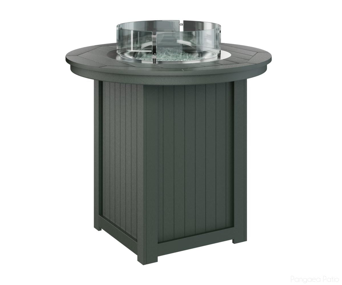 BGDRFT3944BG-Berlin Gardens-Donoma 44" Round Fire Table - Bar Height-Green BG-Pangaea Patio
