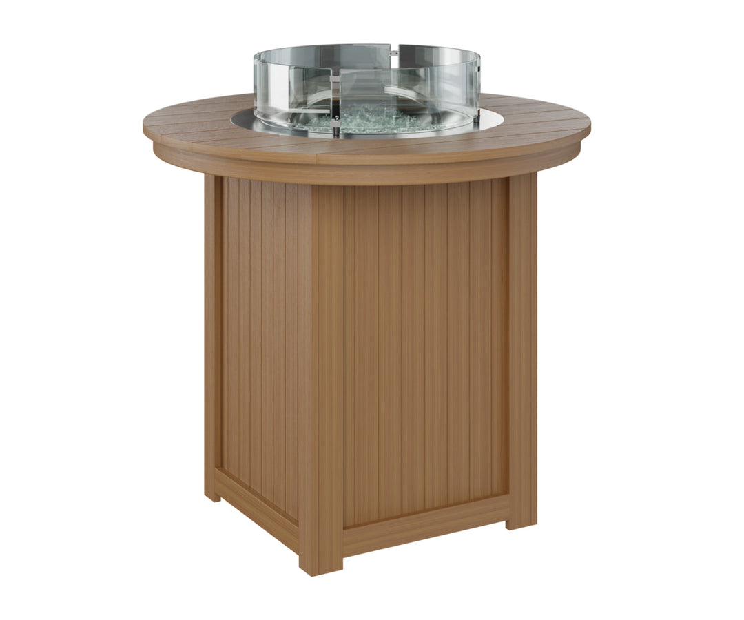 BGDRFT3944BNT-Berlin Gardens-Donoma 44" Round Fire Table Bar-Pangaea Patio