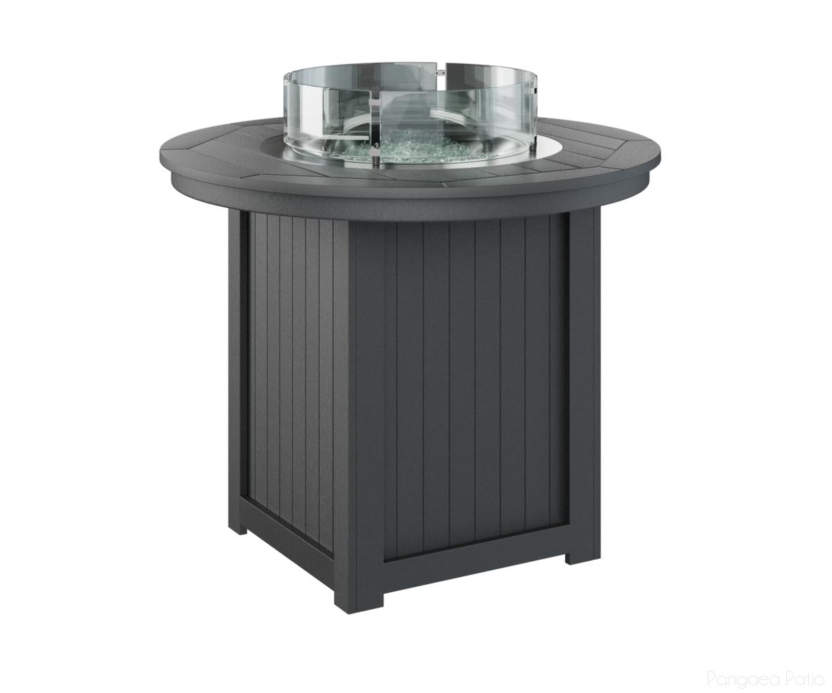 BGDRFT3644CB-Berlin Gardens-Donoma 44" Round Fire Table - Counter Height-Black BG-Pangaea Patio