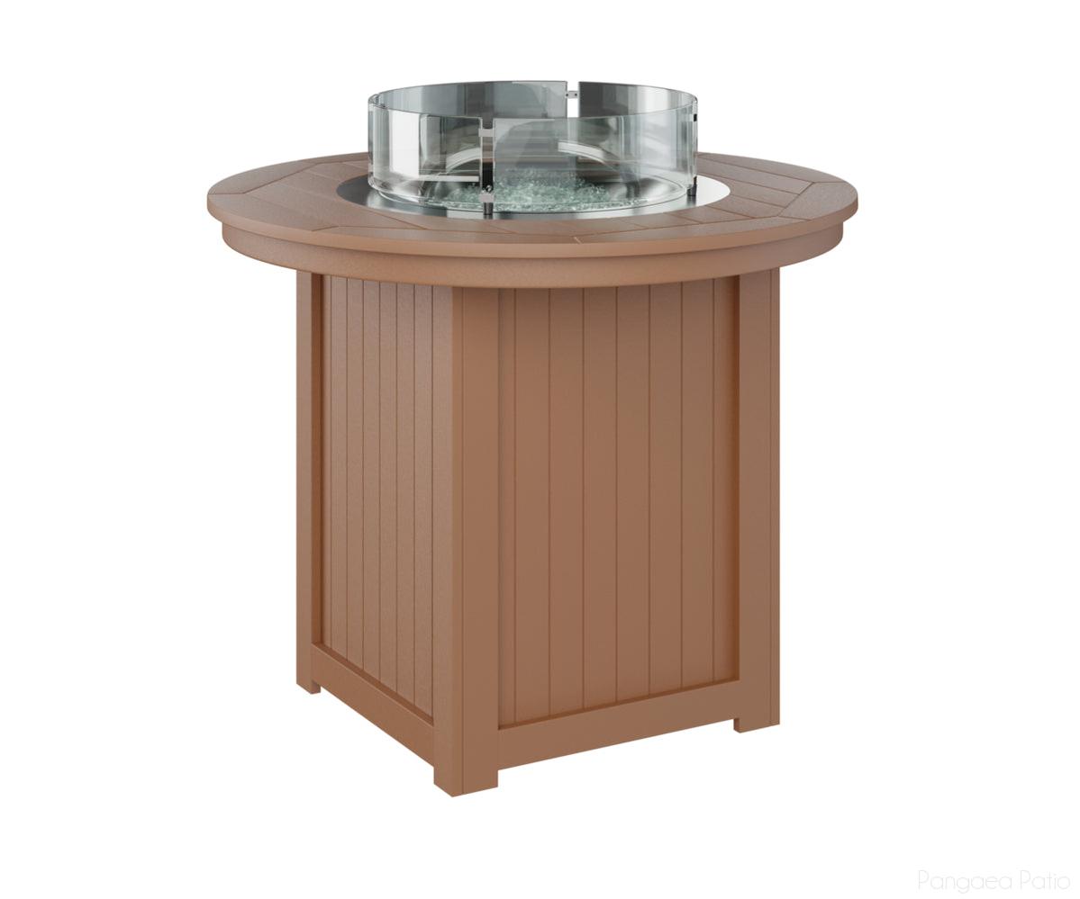 BGDRFT3644CC-Berlin Gardens-Donoma 44" Round Fire Table - Counter Height-Cedar BG-Pangaea Patio