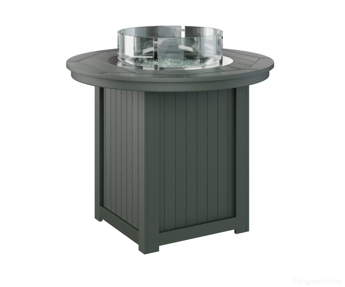 BGDRFT3644CG-Berlin Gardens-Donoma 44" Round Fire Table - Counter Height-Green BG-Pangaea Patio