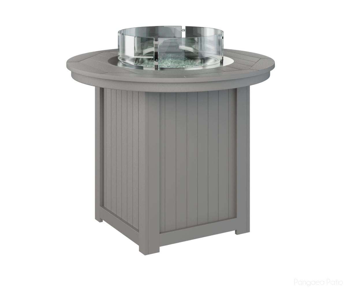 BGDRFT3644CLG-Berlin Gardens-Donoma 44" Round Fire Table - Counter Height-Light Gray BG-Pangaea Patio