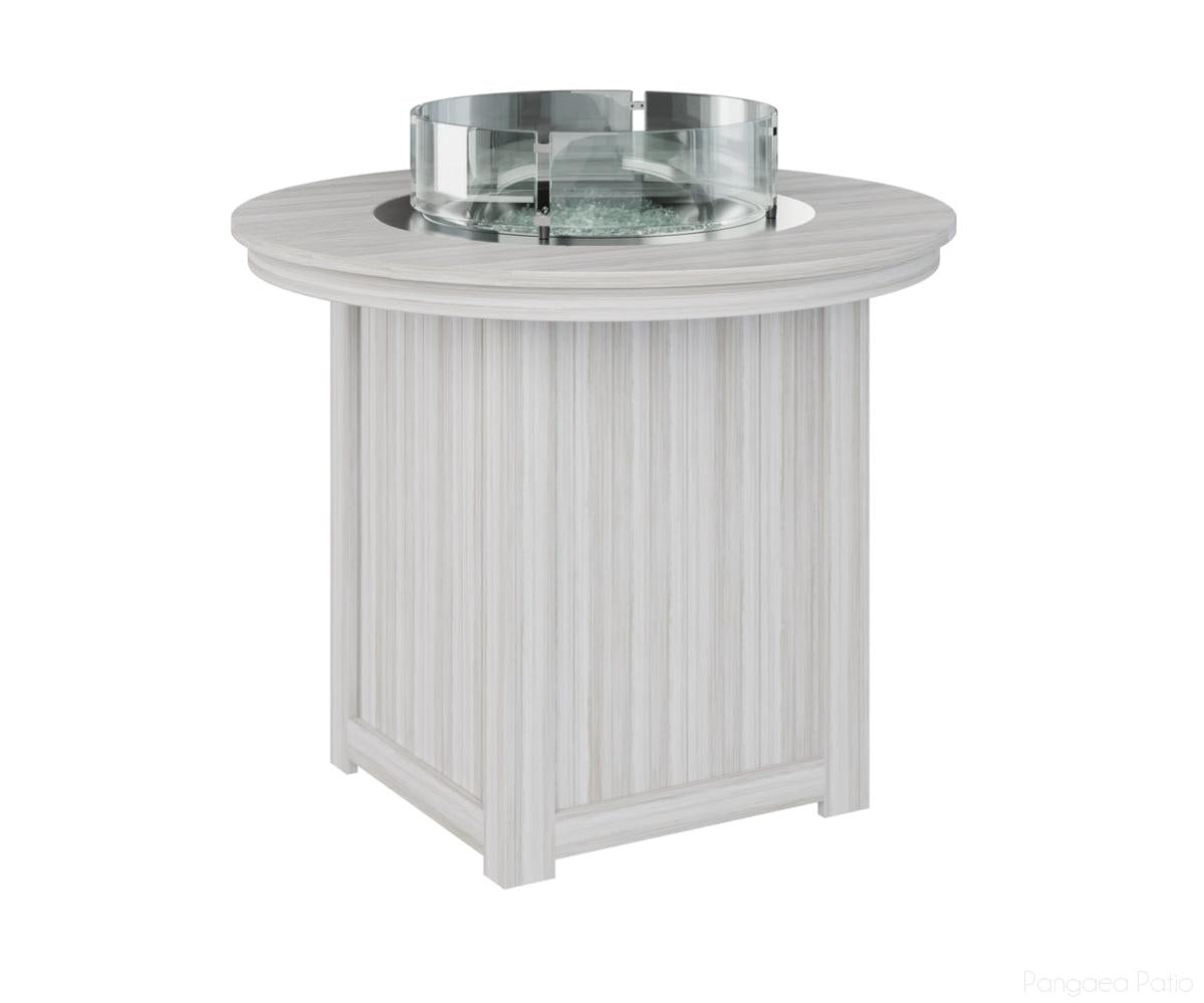 BGDRFT3644CSS-Berlin Gardens-Donoma 44" Round Fire Table - Counter Height-Seashell BG-Pangaea Patio