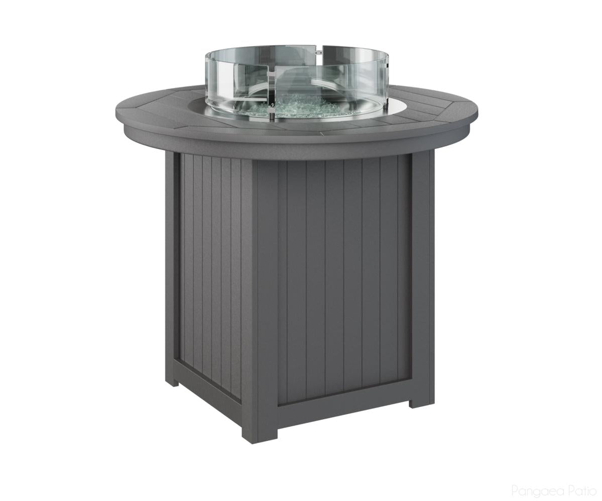 BGDRFT3644CSG-Berlin Gardens-Donoma 44" Round Fire Table - Counter Height-Smoke Gray BG-Pangaea Patio