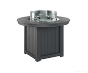 BGDRFT3044DB-Berlin Gardens-Donoma 44" Round Fire Table - Dining Height-Black BG-Pangaea Patio