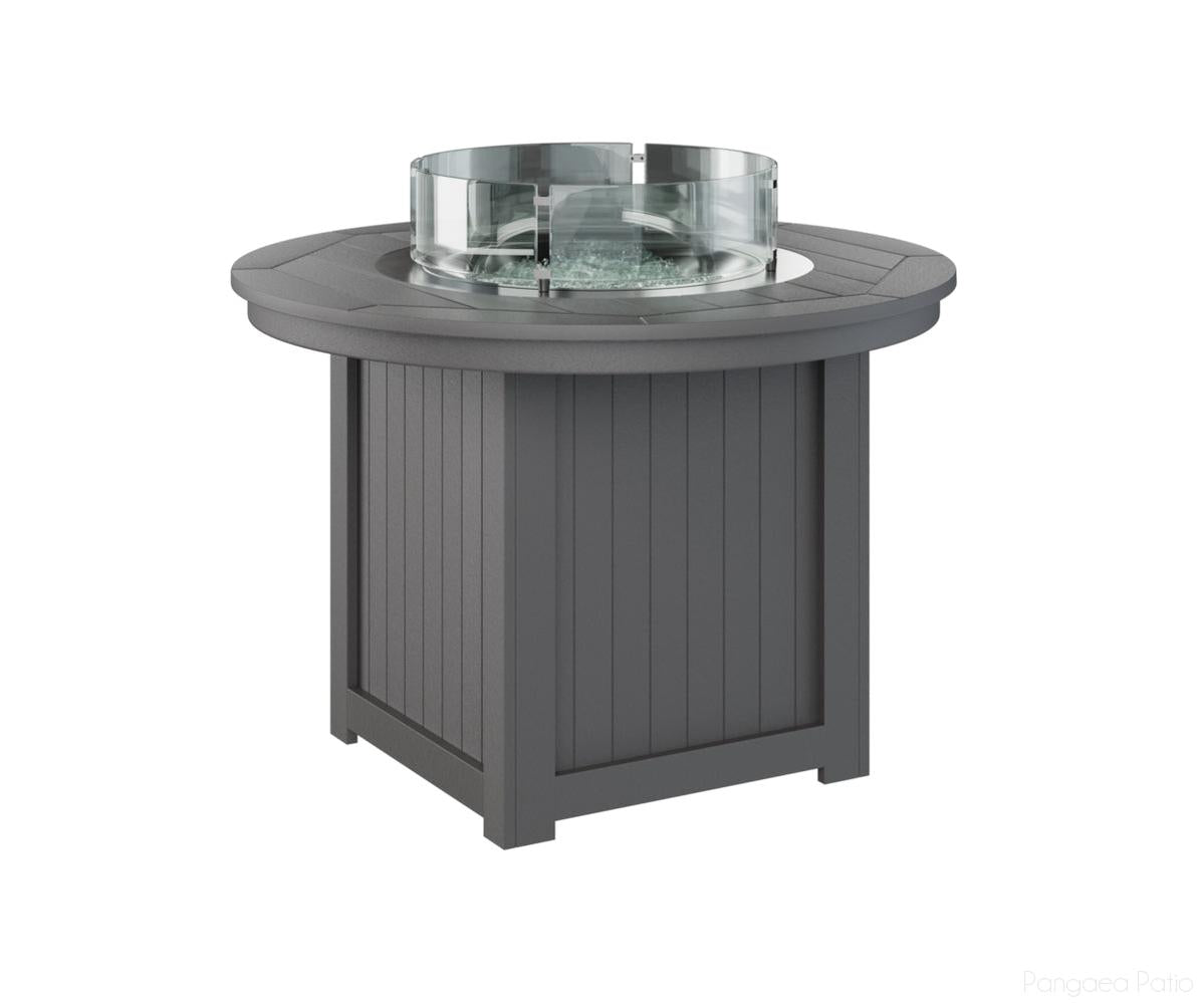 BGDRFT3044DSG-Berlin Gardens-Donoma 44" Round Fire Table - Dining Height-Smoke Gray BG-Pangaea Patio