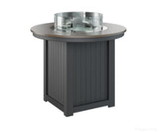 BGDHFT3644CBZBK-Berlin Gardens-Donoma 44" Round Fire Table - Hammered Top - Counter Height-Bronze BG-Black BG-Pangaea Patio