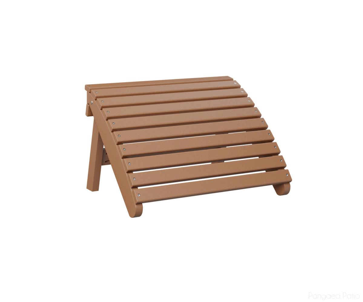 BGPFAF2417C-Berlin Gardens-Folding Adirondack Footstool-Cedar BG-Pangaea Patio