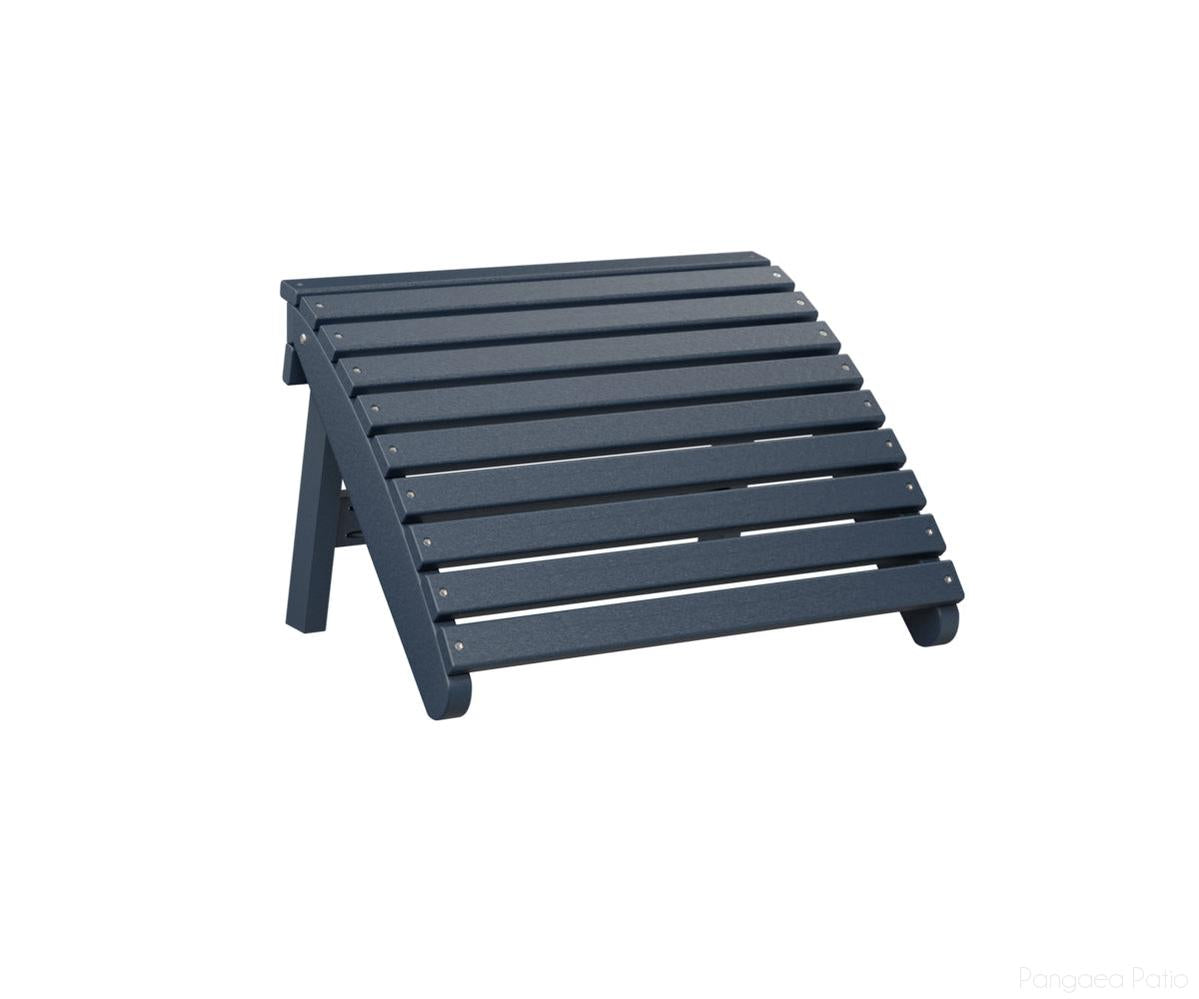 BGPFAF2417NB-Berlin Gardens-Folding Adirondack Footstool-Navy Blue BG-Pangaea Patio