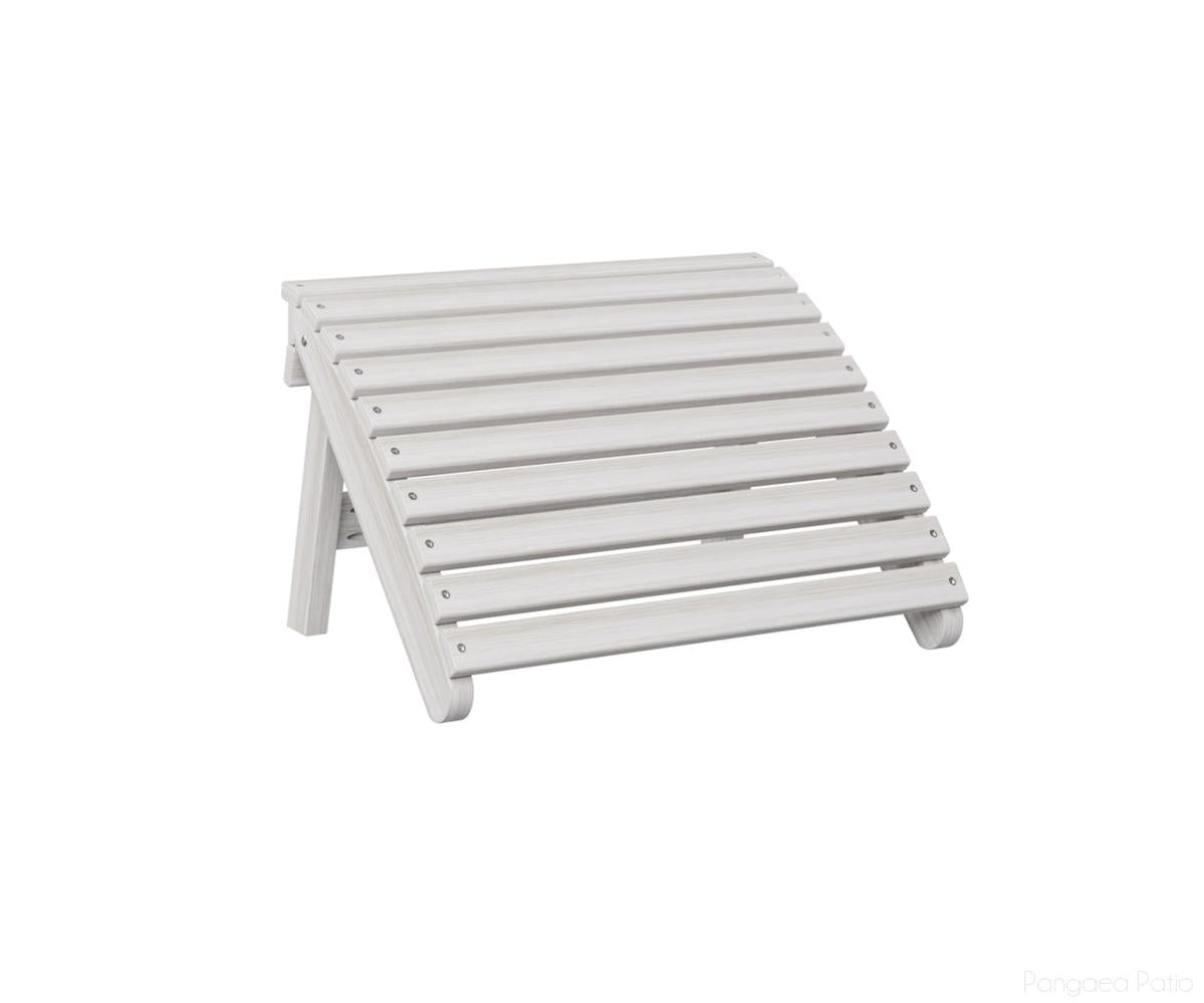 BGPFAF2417SS-Berlin Gardens-Folding Adirondack Footstool-Seashell BG-Pangaea Patio