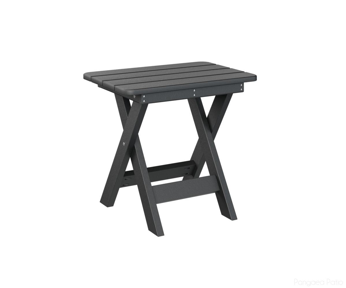 BGPFET1522B-Berlin Gardens-Folding End Table-Black BG-Pangaea Patio