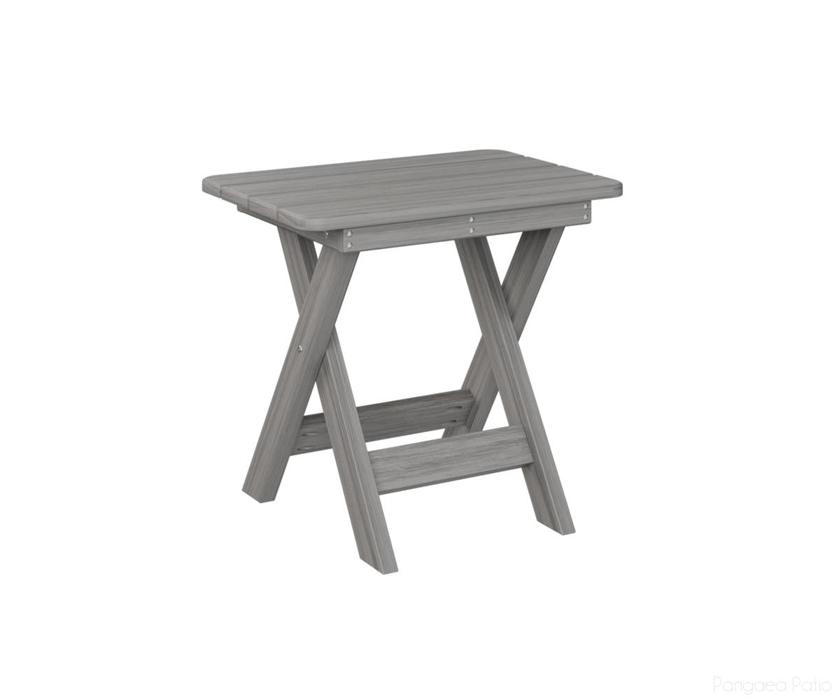BGPFET1522DG-Berlin Gardens-Folding End Table-Driftwood Gray BG-Pangaea Patio