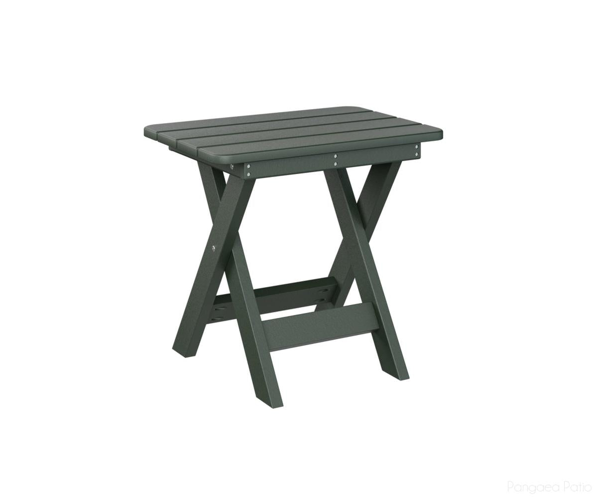 BGPFET1522G-Berlin Gardens-Folding End Table-Green BG-Pangaea Patio