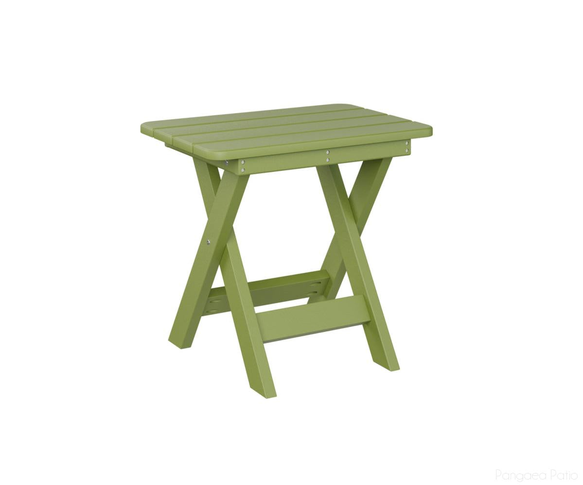 BGPFET1522KG-Berlin Gardens-Folding End Table-Kiwi Green BG-Pangaea Patio