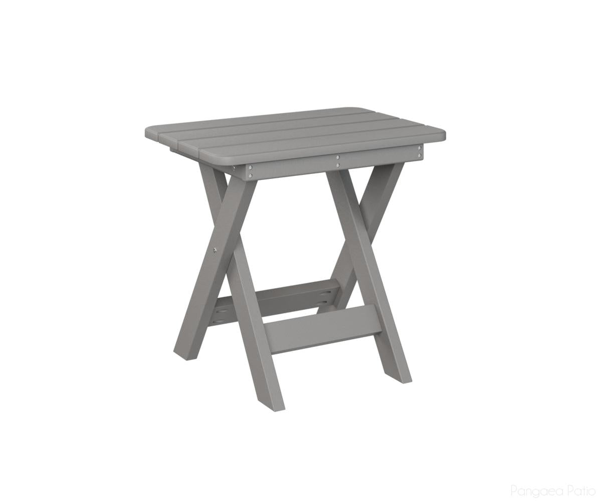 BGPFET1522LG-Berlin Gardens-Folding End Table-Light Gray BG-Pangaea Patio