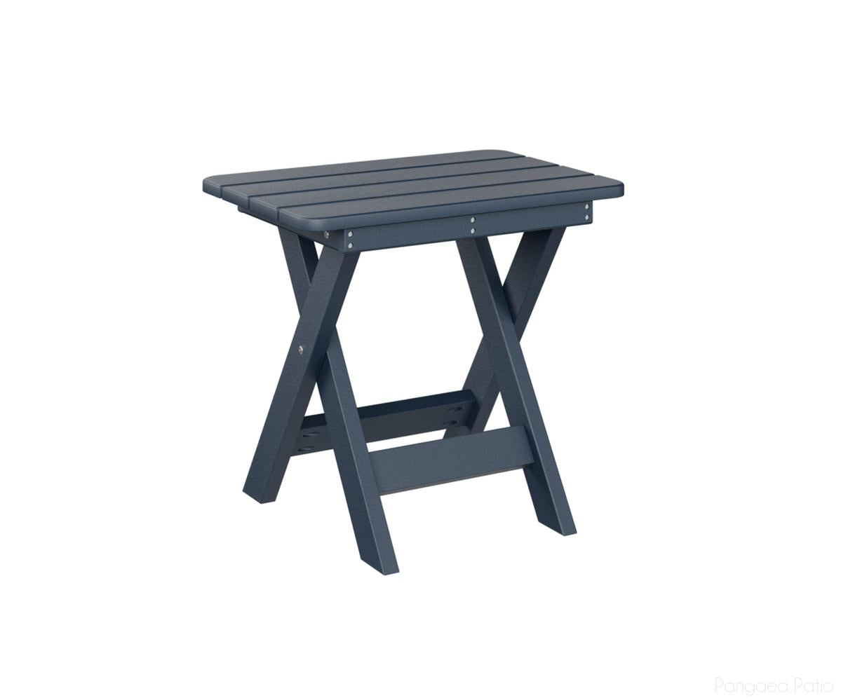 BGPFET1522NB-Berlin Gardens-Folding End Table-Navy Blue BG-Pangaea Patio