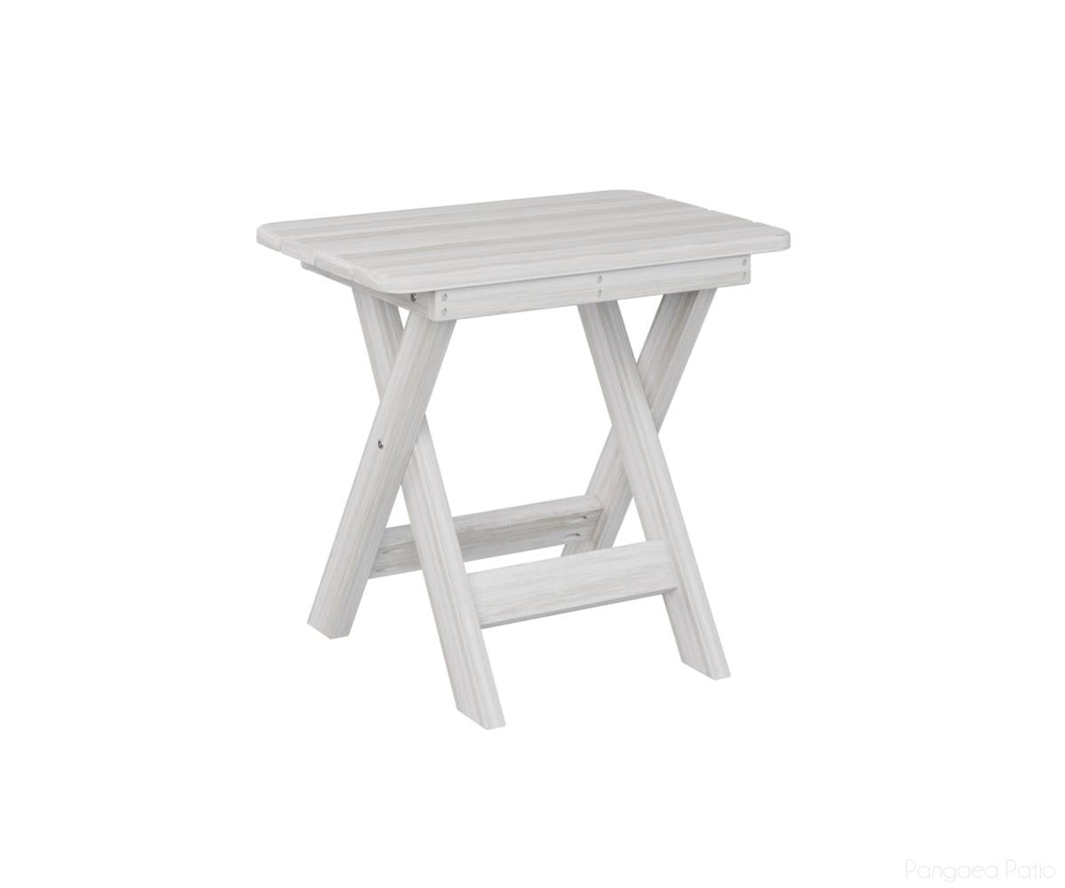BGPFET1522SS-Berlin Gardens-Folding End Table-Seashell BG-Pangaea Patio