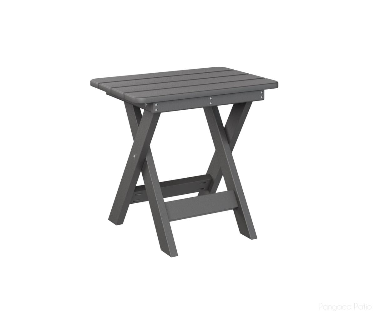 BGPFET1522SG-Berlin Gardens-Folding End Table-Smoke Gray BG-Pangaea Patio