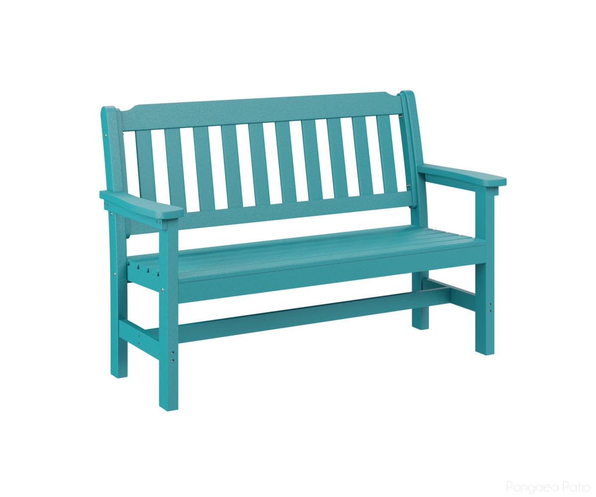 BGPGBO4800AB-Berlin Gardens-Garden Bench-Aruba Blue BG-Pangaea Patio
