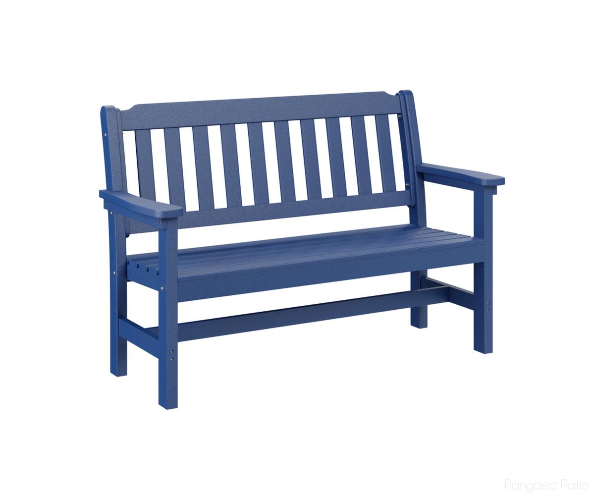 BGPGBO4800PB-Berlin Gardens-Garden Bench-Pacific Blue BG-Pangaea Patio