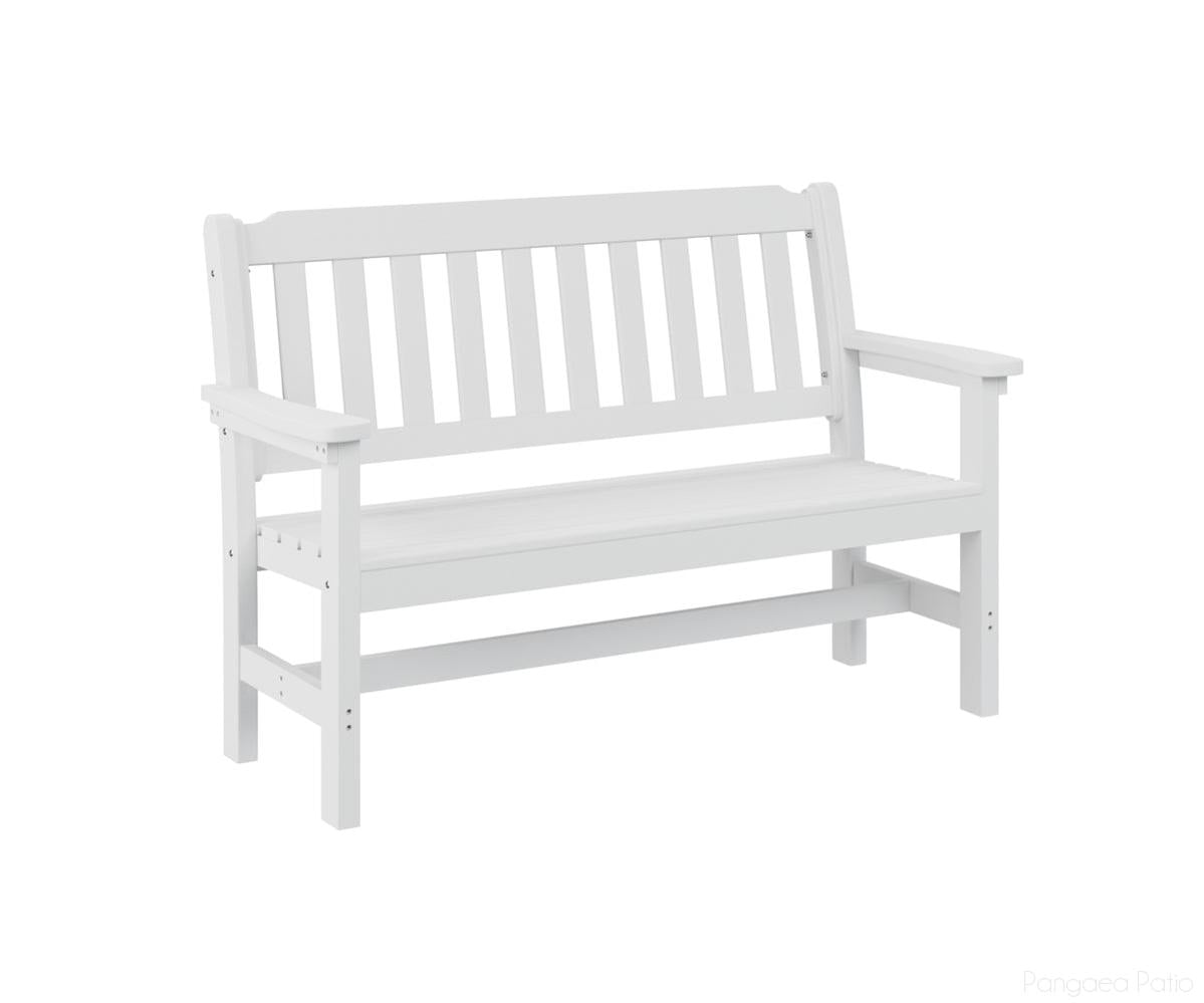 BGPGBO4800W-Berlin Gardens-Garden Bench-White BG-Pangaea Patio