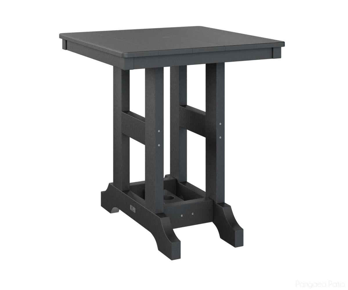 BGGCT0028BBK-Berlin Gardens-Garden Classic 28" Square Table - Bar Height-Black BG-Pangaea Patio