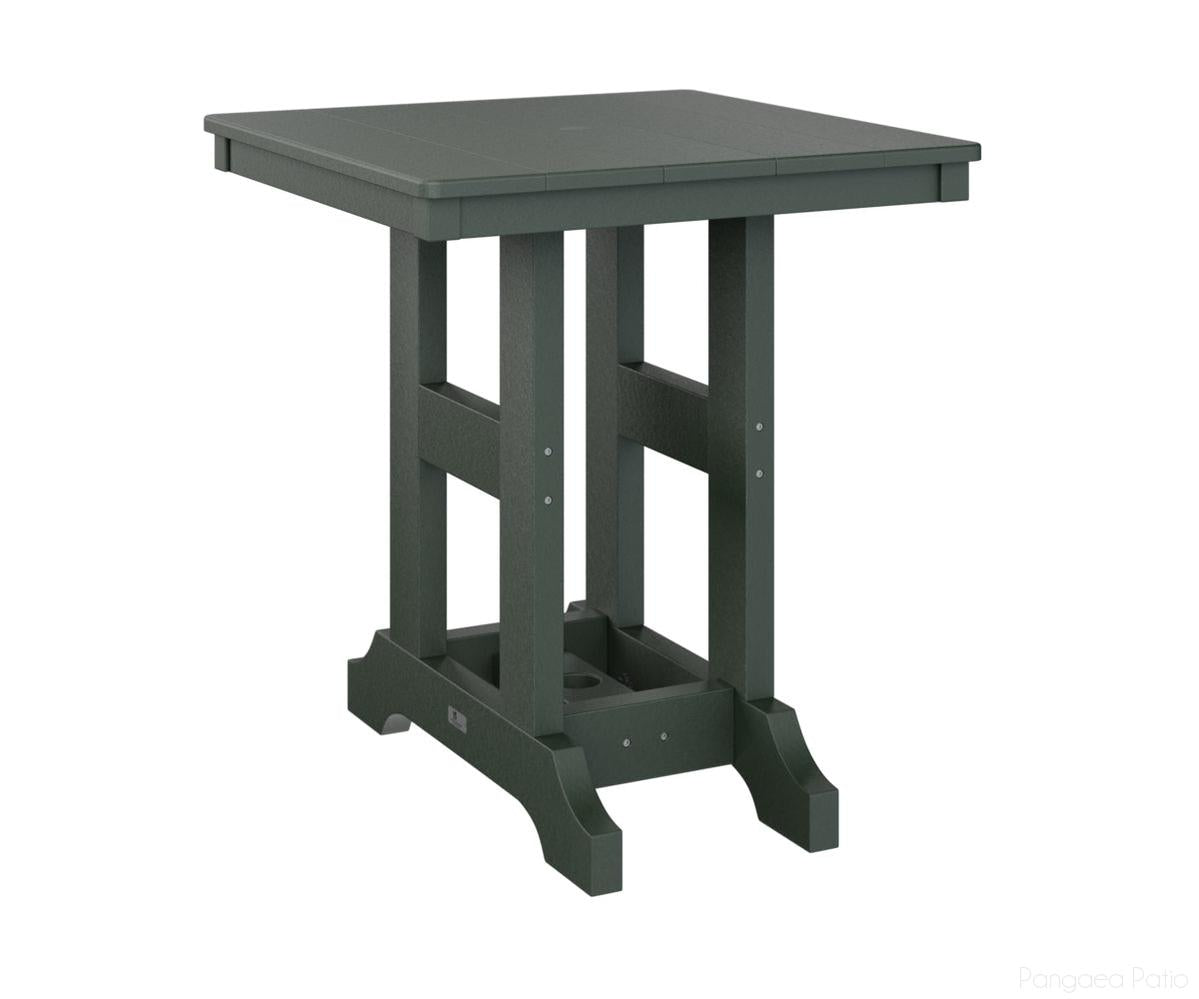 BGGCT0028BGN-Berlin Gardens-Garden Classic 28" Square Table - Bar Height-Green BG-Pangaea Patio