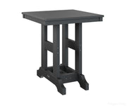 BGGCT0028CBK-Berlin Gardens-Garden Classic 28" Square Table - Counter Height-Black BG-Pangaea Patio
