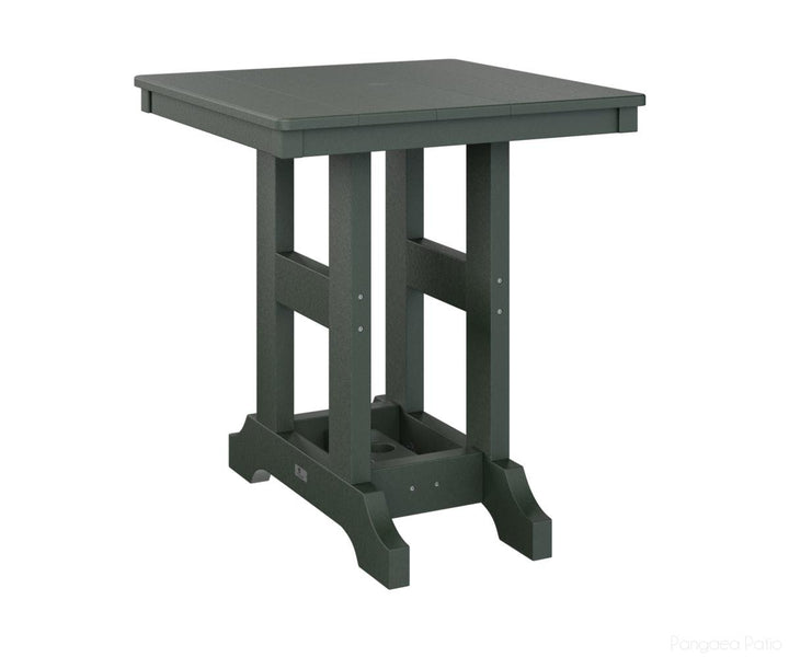 BGGCT0028CGN-Berlin Gardens-Garden Classic 28" Square Table - Counter Height-Green BG-Pangaea Patio