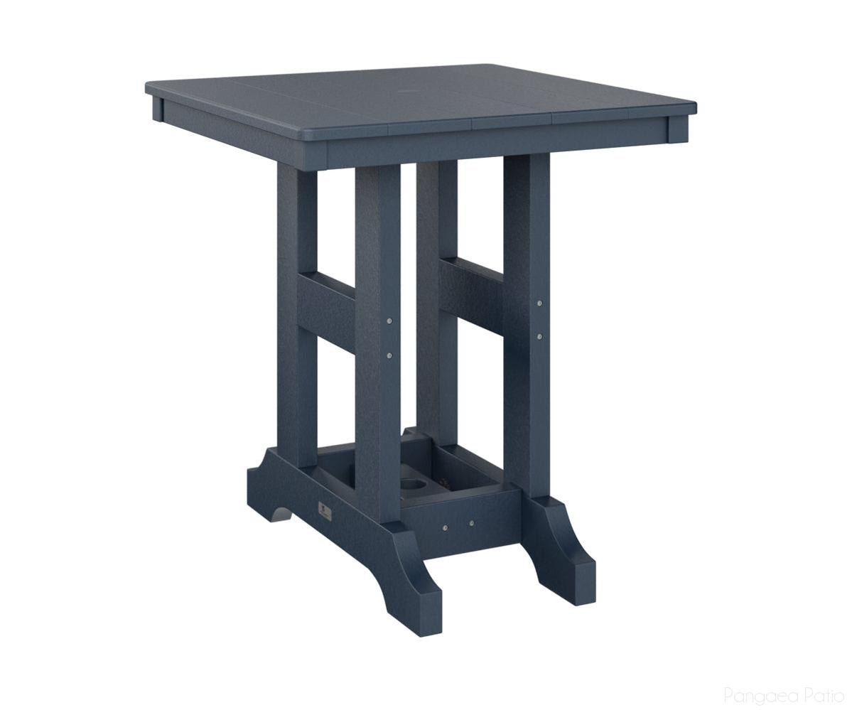 BGGCT0028CNB-Berlin Gardens-Garden Classic 28" Square Table - Counter Height-Navy Blue BG-Pangaea Patio