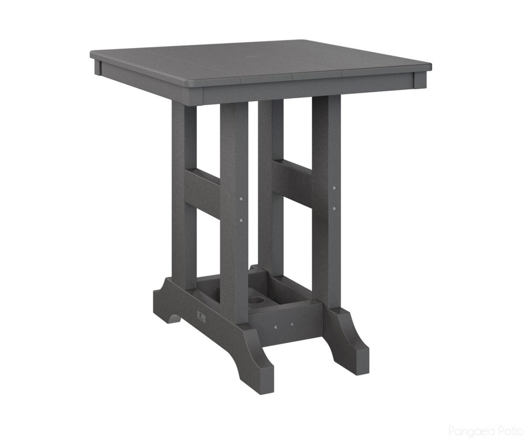BGGCT0028CSG-Berlin Gardens-Garden Classic 28" Square Table - Counter Height-Smoke Gray BG-Pangaea Patio