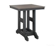 BGGCHF0028BBZBK-Berlin Gardens-Garden Classic 28" Square Table - Hammered Top - Bar Height-Bronze BG-Black BG-Pangaea Patio
