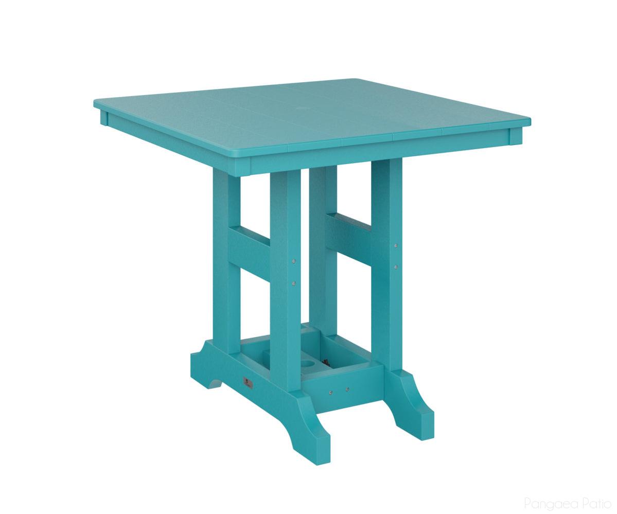 BGGCST0033BAB-Berlin Gardens-Garden Classic 33" x 33" Square Table - Bar Height-Aruba Blue BG-Pangaea Patio