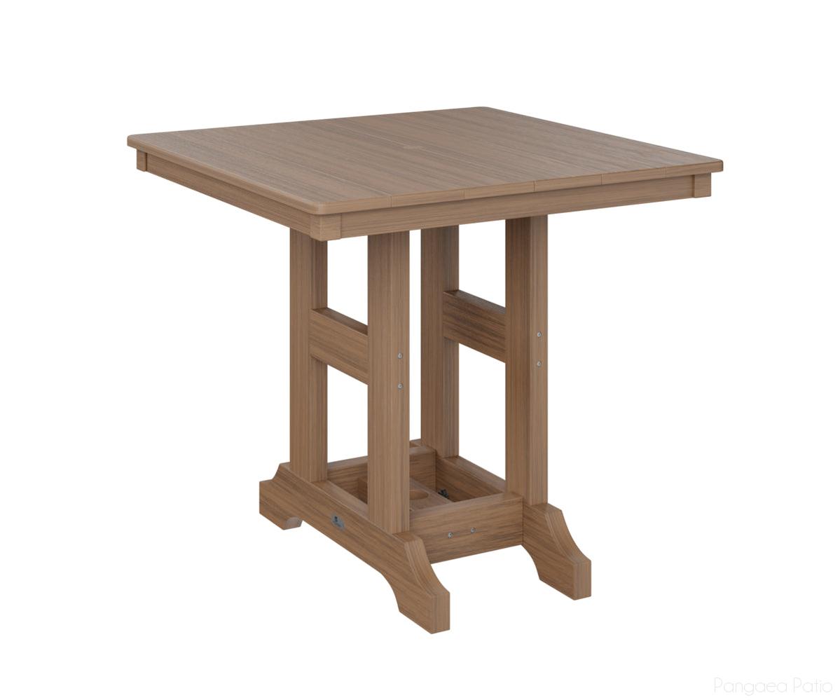BGGCST0033CAM-Berlin Gardens-Garden Classic 33" x 33" Square Table - Counter Height-Antique Mahogany BG-Pangaea Patio