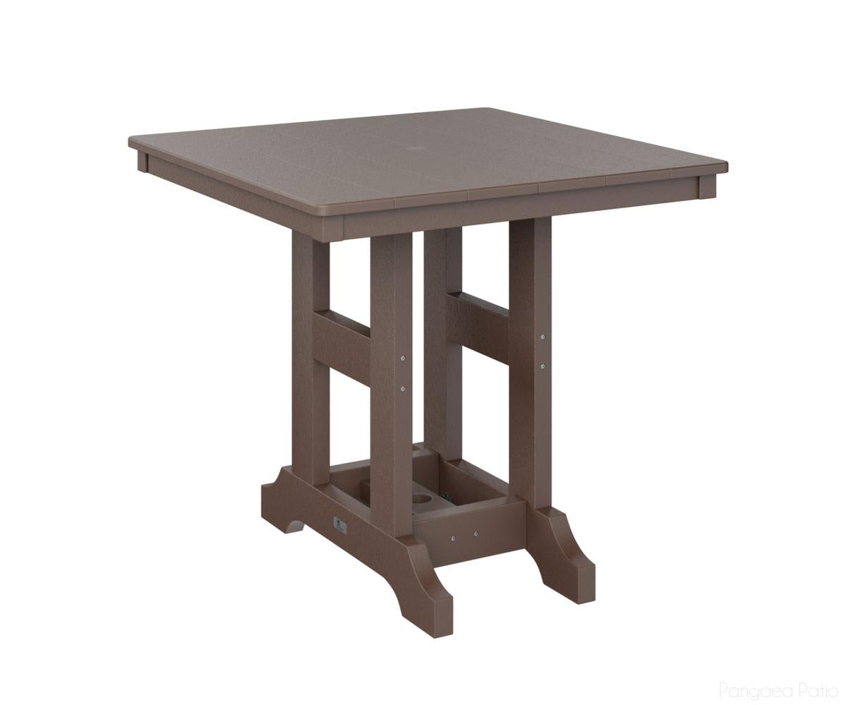 BGGCST0033CCB-Berlin Gardens-Garden Classic 33" x 33" Square Table - Counter Height-Chocolate Brown BG-Pangaea Patio