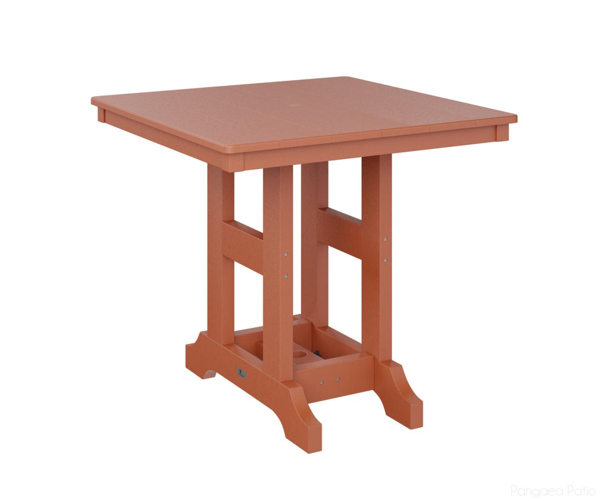 BGGCST0033CMO-Berlin Gardens-Garden Classic 33" x 33" Square Table - Counter Height-Mango Orange BG-Pangaea Patio