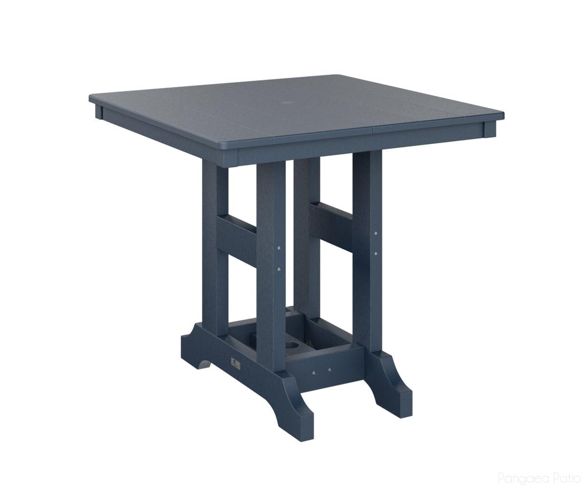 BGGCST0033DNB-Berlin Gardens-Garden Classic 33" x 33" Square Table - Dining Height-Navy Blue BG-Pangaea Patio