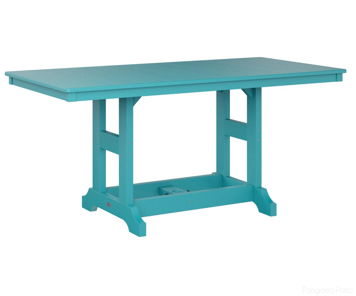BGGCRT3366BAB-Berlin Gardens-Garden Classic 33" x 66" Rectangular Table - Bar Height-Aruba Blue BG-Pangaea Patio