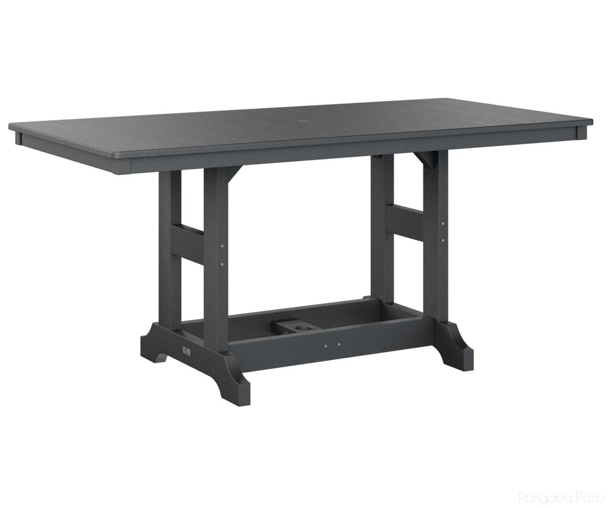 BGGCRT3366BBK-Berlin Gardens-Garden Classic 33" x 66" Rectangular Table - Bar Height-Black BG-Pangaea Patio