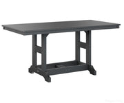 BGGCRT3366BBK-Berlin Gardens-Garden Classic 33" x 66" Rectangular Table - Bar Height-Black BG-Pangaea Patio