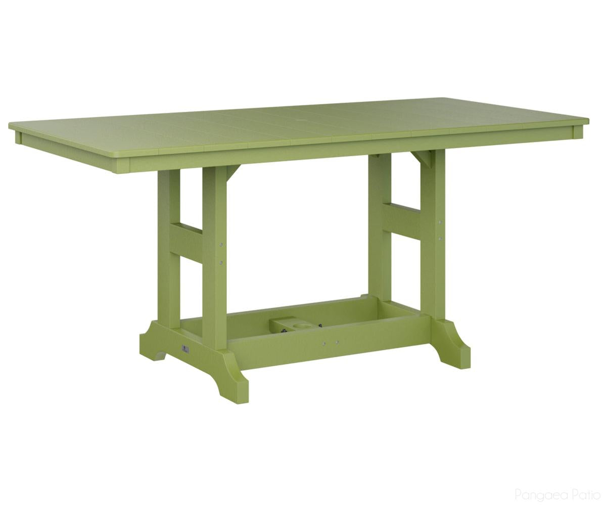 BGGCRT3366BKG-Berlin Gardens-Garden Classic 33" x 66" Rectangular Table - Bar Height-Kiwi Green BG-Pangaea Patio