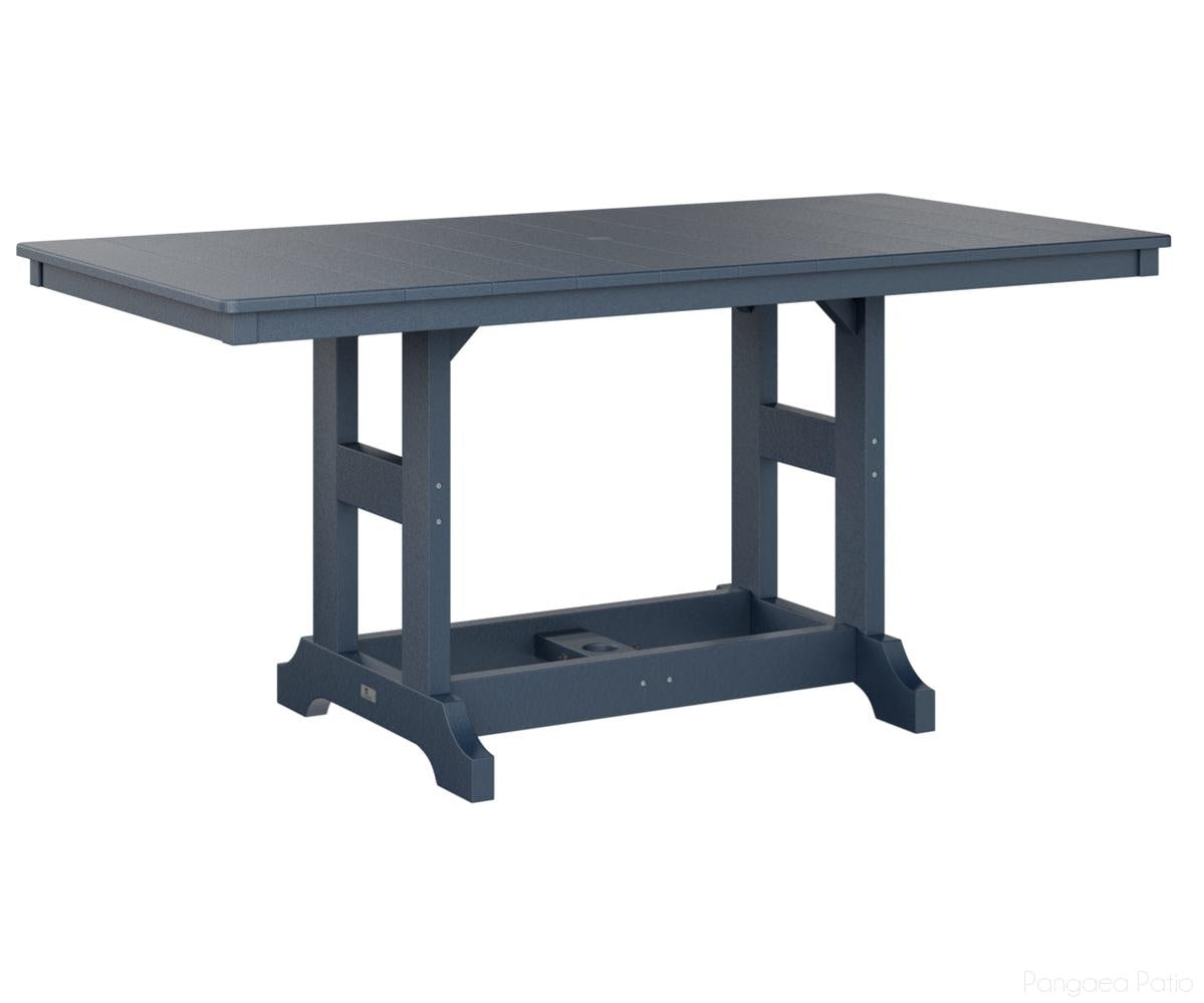 BGGCRT3366BNB-Berlin Gardens-Garden Classic 33" x 66" Rectangular Table - Bar Height-Navy Blue BG-Pangaea Patio