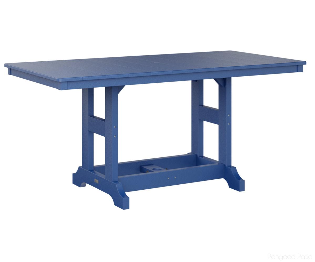 BGGCRT3366BPB-Berlin Gardens-Garden Classic 33" x 66" Rectangular Table - Bar Height-Pacific Blue BG-Pangaea Patio