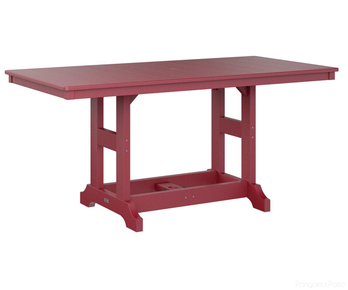 BGGCRT3366BSR-Berlin Gardens-Garden Classic 33" x 66" Rectangular Table - Bar Height-Scarlet Red BG-Pangaea Patio