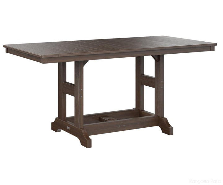 BGGCRT3366CBW-Berlin Gardens-Garden Classic 33" x 66" Rectangular Table - Counter Height-Brazilian Walnut BG-Pangaea Patio
