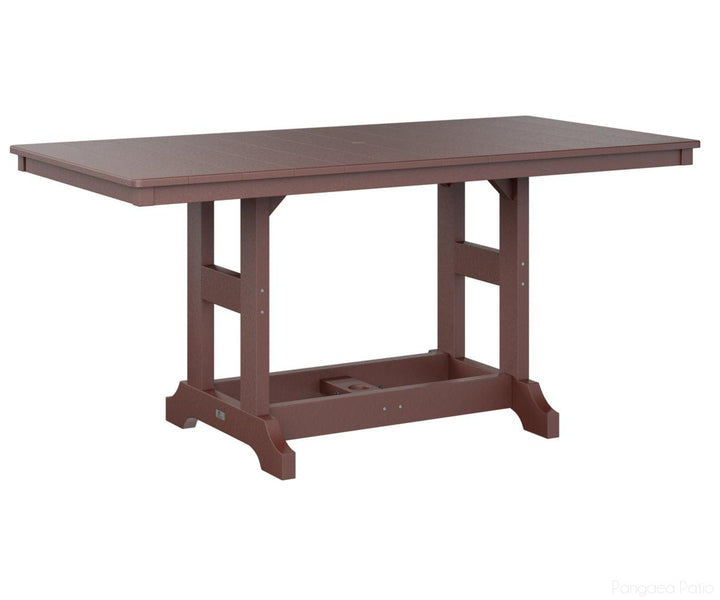 BGGCRT3366CBY-Berlin Gardens-Garden Classic 33" x 66" Rectangular Table - Counter Height-Burgundy BG-Pangaea Patio