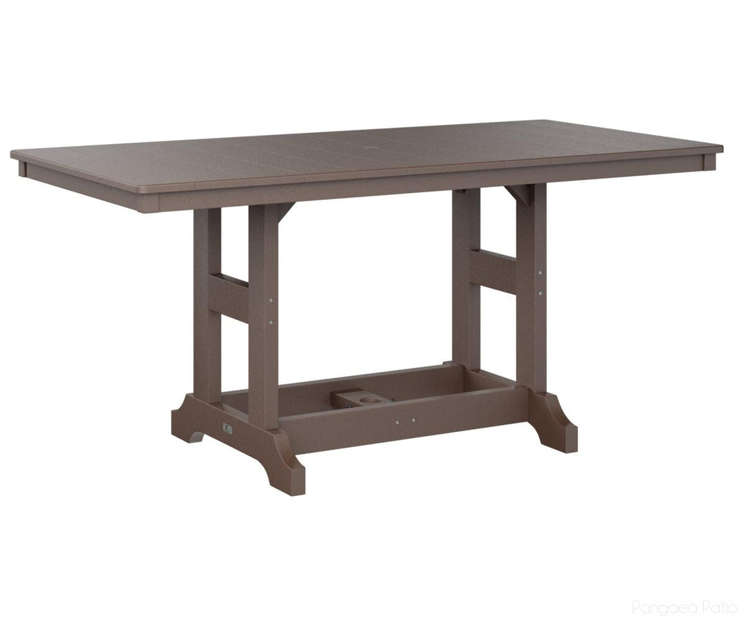BGGCRT3366CCB-Berlin Gardens-Garden Classic 33" x 66" Rectangular Table - Counter Height-Chocolate Brown BG-Pangaea Patio